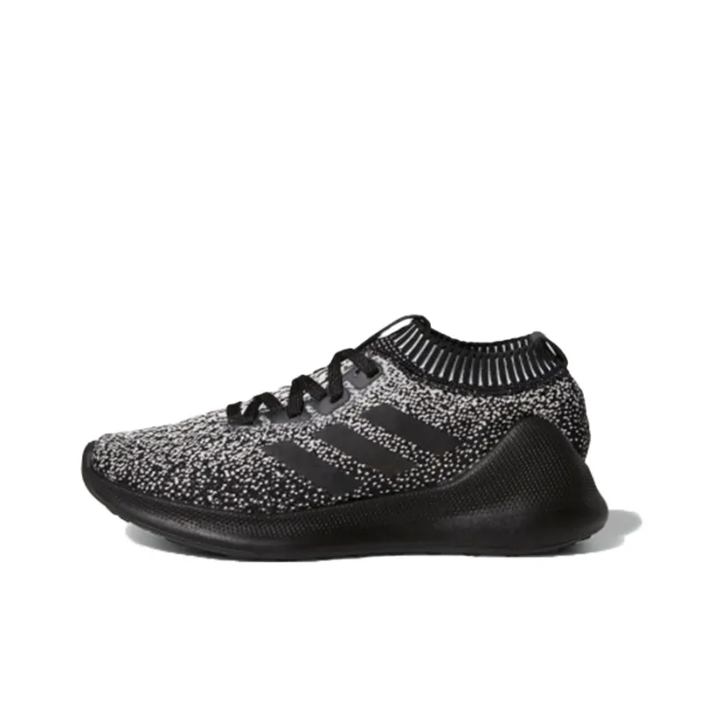 Adidas Purebounce+ J Low Top Kids' Running Shoes Black White Teenagers-0