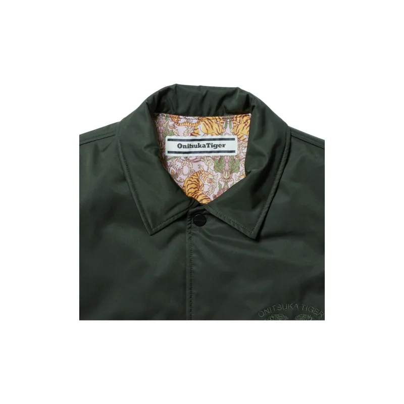 Onitsuka Tiger COACH JACKET Jackets & Coats Unisex Army Green-4