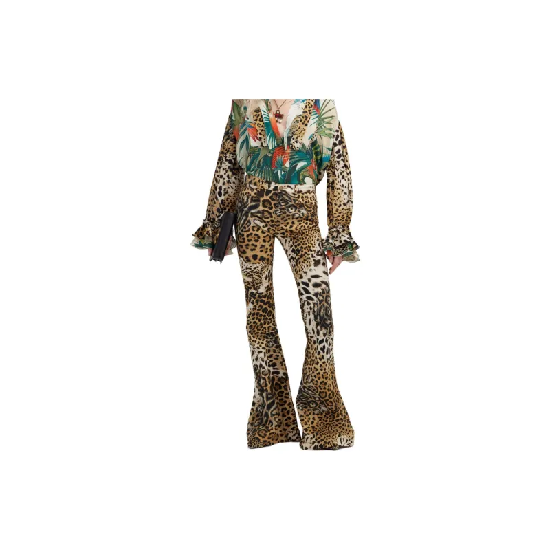 Roberto Cavalli Leopard print Flared Trousers-2