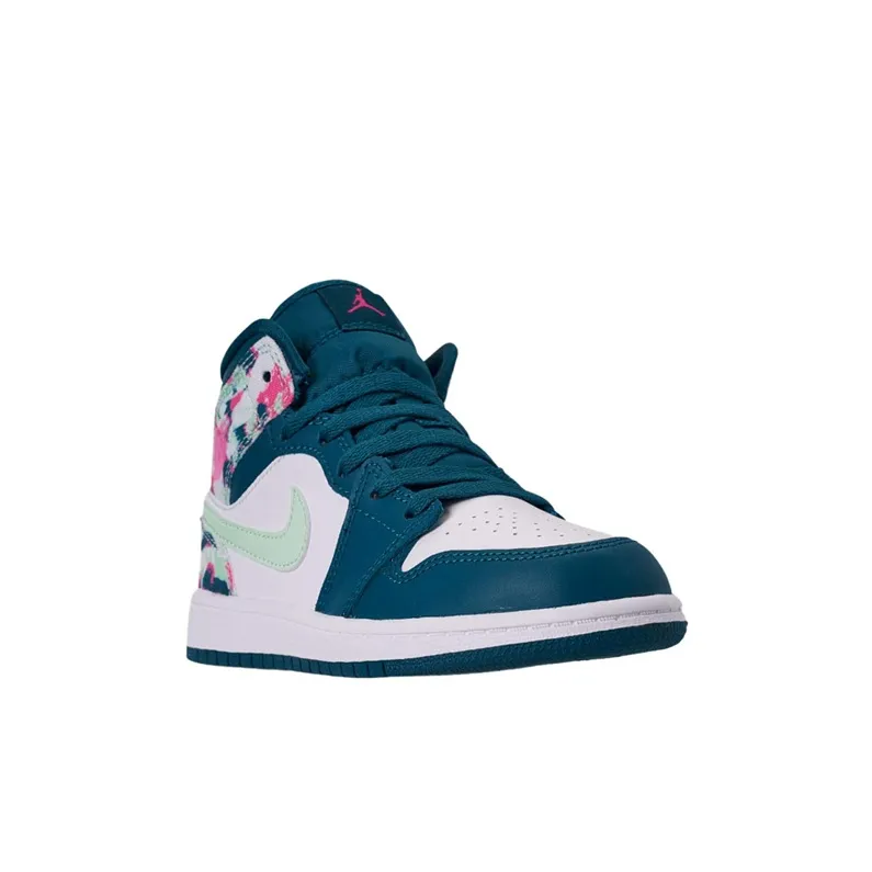 Jordan 1 Mid PS Green Abyss Frosted Spruce-2