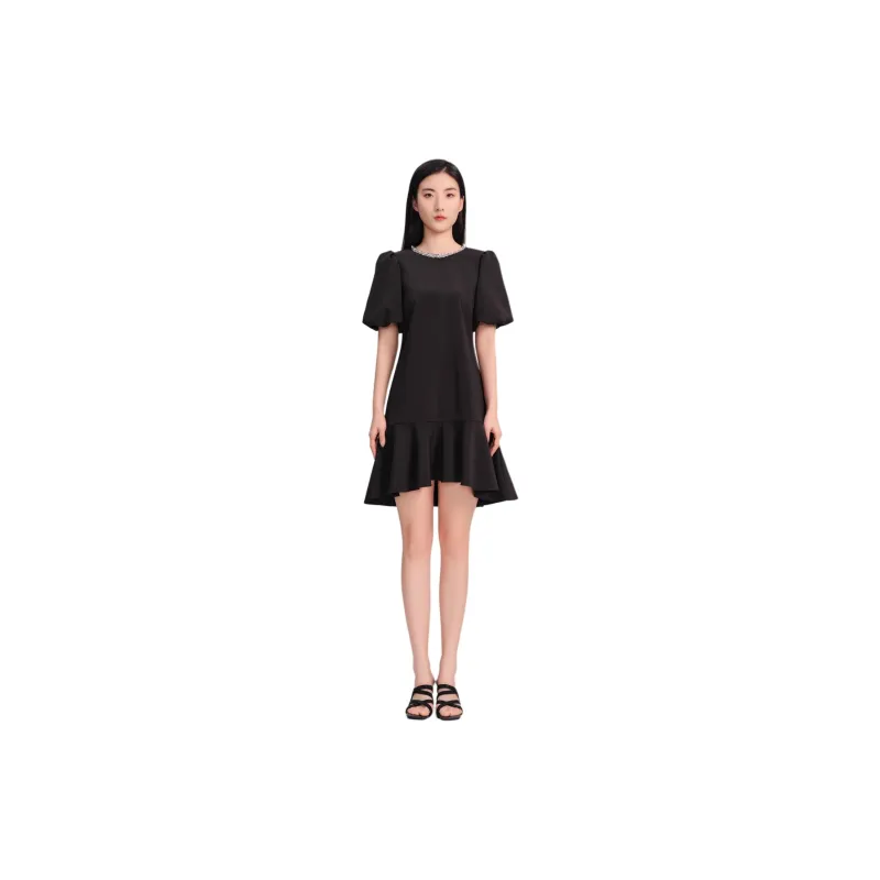 Blood Glitter Short-Sleeved Dresses Women's-3