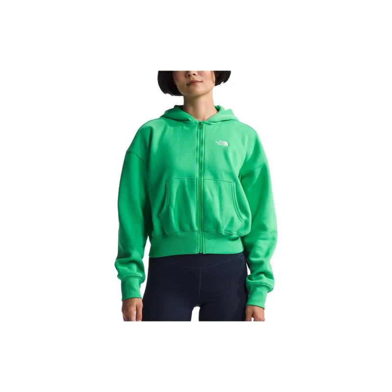 THE NORTH FACE Evolution Full Zip Hoodie Jackets Coats Women's Emerald Green-2