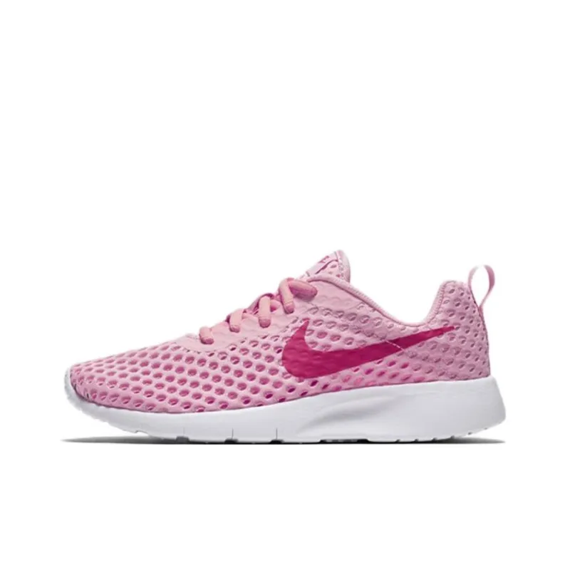 Nike Tanjun Cushioning Anti-Slip And Wear-Resistant Low-Top Kids Lifestyle Shoes Pink Teenagers-0