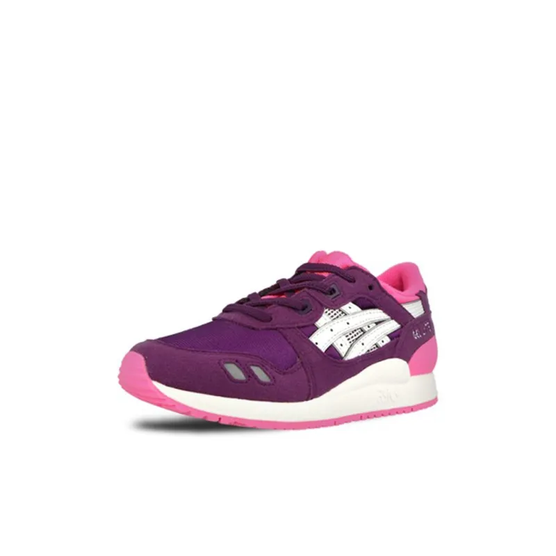 Asics Gel-Lyte Abrasion-Resistant Low-Top Kids' Running Shoes Purple Pink Children Aged 3-7 Years Old-2