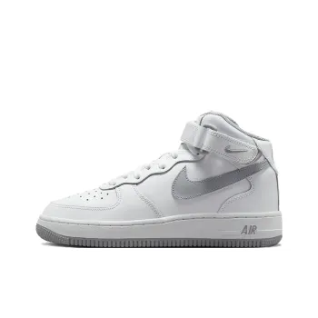 Nike Air Force 1 Mid LE White Wolf Grey GS