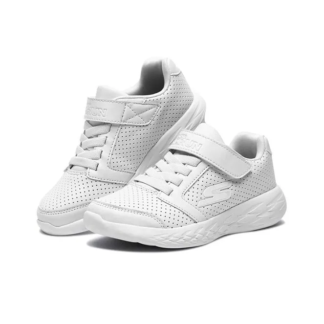 Skechers Abrasion Resistant Low Top Casual Shoes White Teenagers-2