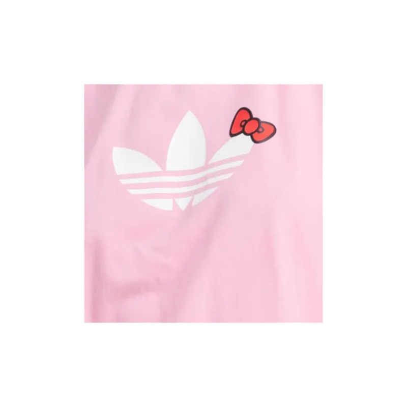 adidas originals X Hello Kitty Trefoil Square Corner T-shirt Pink-5