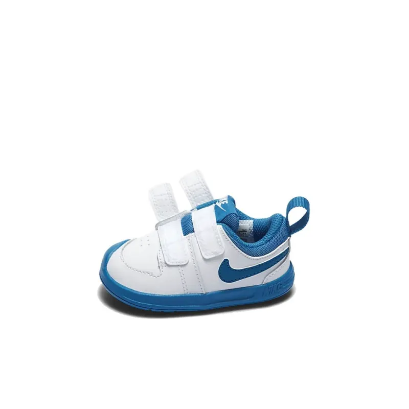 Nike Pico 5 Low Top Toddler Shoes White Blue Baby-2