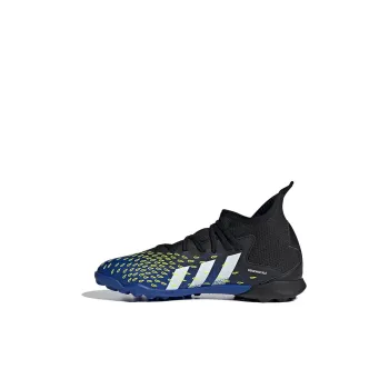 Adidas PREDATOR Series Durable Breathable Mid Top Kids' Soccer Shoes Black Blue Kids'