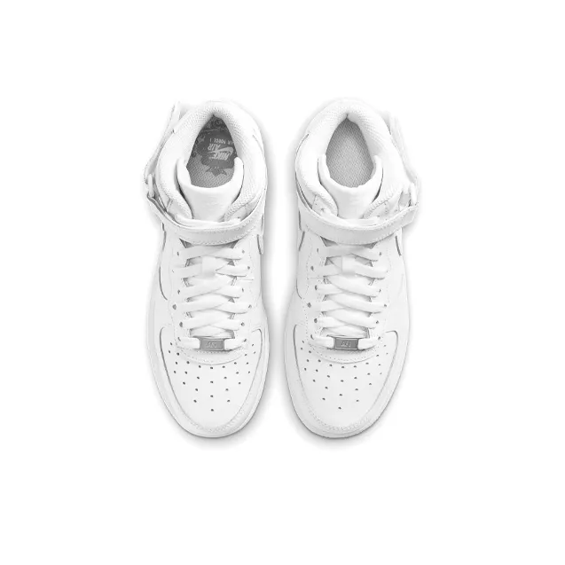 Nike Air Force 1 Mid LE Triple White GS-3