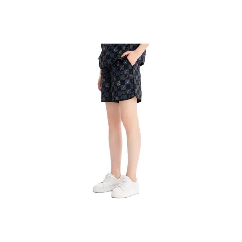 XII BASKET Casual Shorts Women's Navy Blue-3