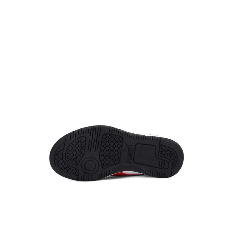 PUMA Rebound Layup Lo Sl Low-Top Kids' Skateboarding Shoes White Black Red Children Aged 3-7 Years Old-4