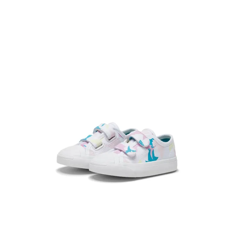 Converse Jack Purcell 2V Low Top Toddler Shoes White Pink Infant And Toddler-2