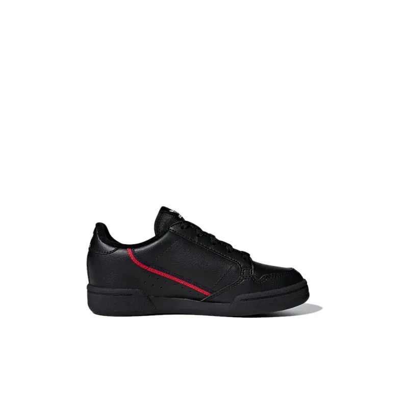 Adidas Originals Continental 80 Low-Top Kids' Skateboarding Shoes Black Children Aged 3-7 Years Old-1