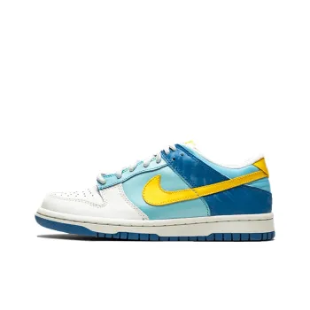 Nike Dunk Splash Low Top Kids' Skateboarding Shoes Blue Yellow Teenagers
