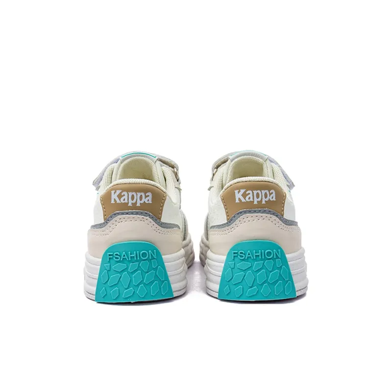 KAPPA KIDS Anti Slip Wear Resistant Low Top Kids' Skateboarding Shoes Beige White Moon Kids'-4