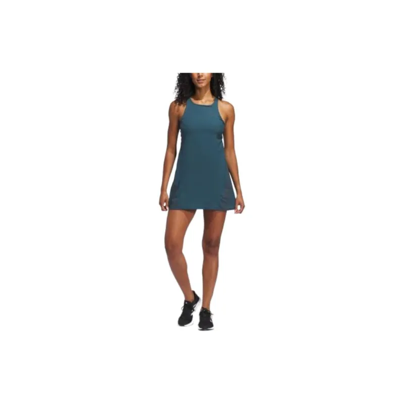 Adidas Run Icons 3-Stripes Summer Dress Slip Dresses Women's Cyan-1