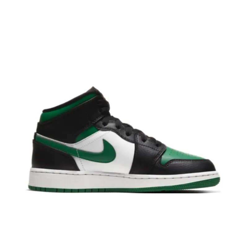Jordan 1 Mid Green Toe GS-1