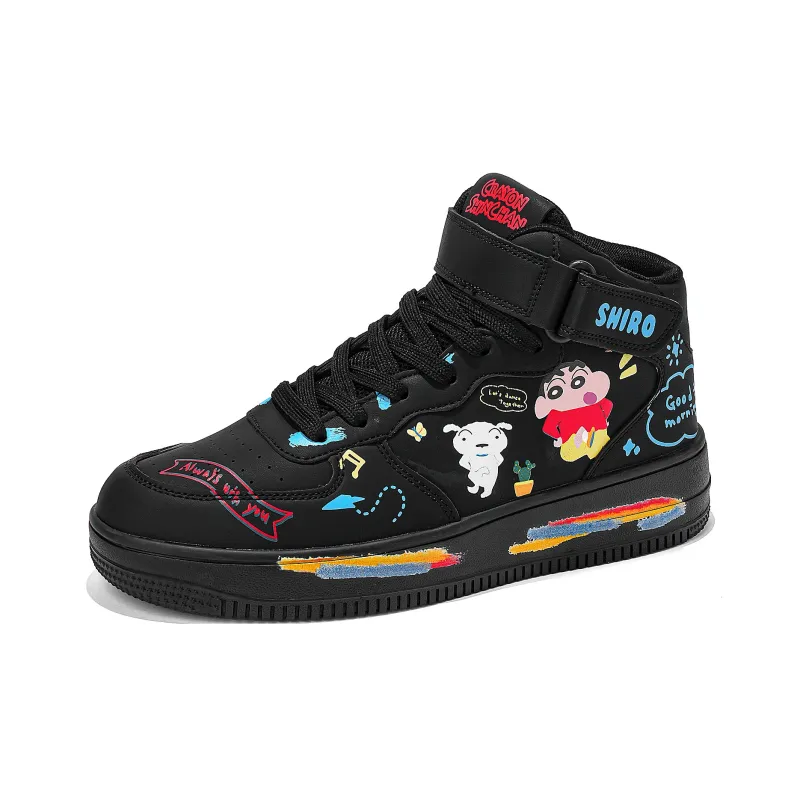Crayon Shinchan High-Top Skateboard Shoes Unisex Gift Box Set-8