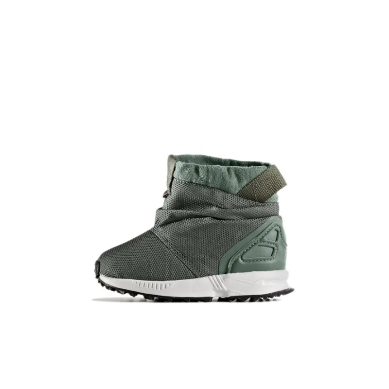 Adidas Originals ZX Flu Abrasion Resistant High Top Toddler Shoes Green Infant And Toddler-0