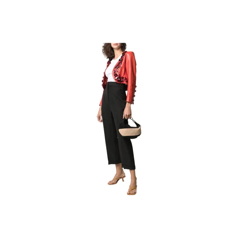 SAINT LAURENT 1980s Stone-embellished Bolero-3
