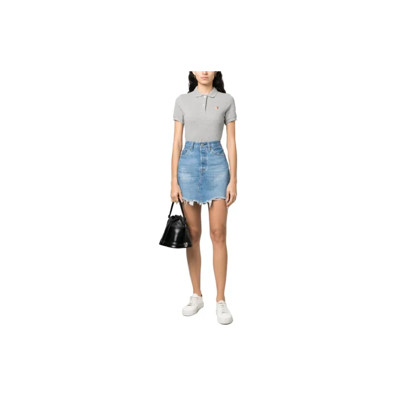 Maison Kitsune T Shirts Women's Gray-1