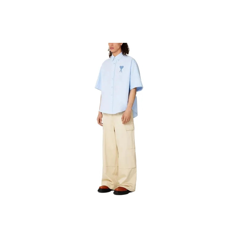 AMIPARIS De Coeur Shirt 'Sky Blue'-3