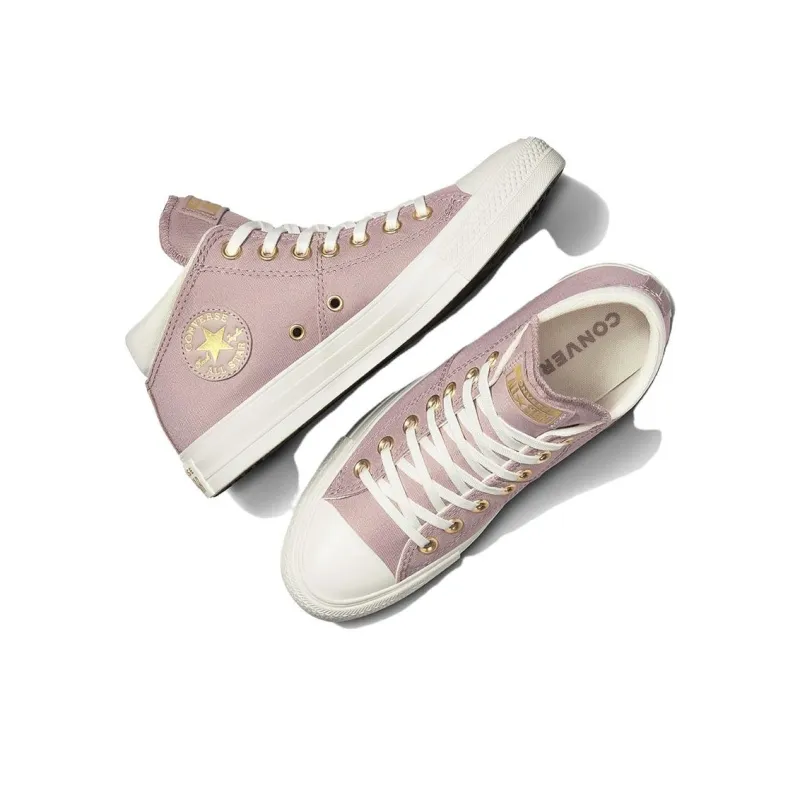 Converse Chuck Taylor All Star Slip Resistant Mid Top Canvas Shoes Women's Pink-2