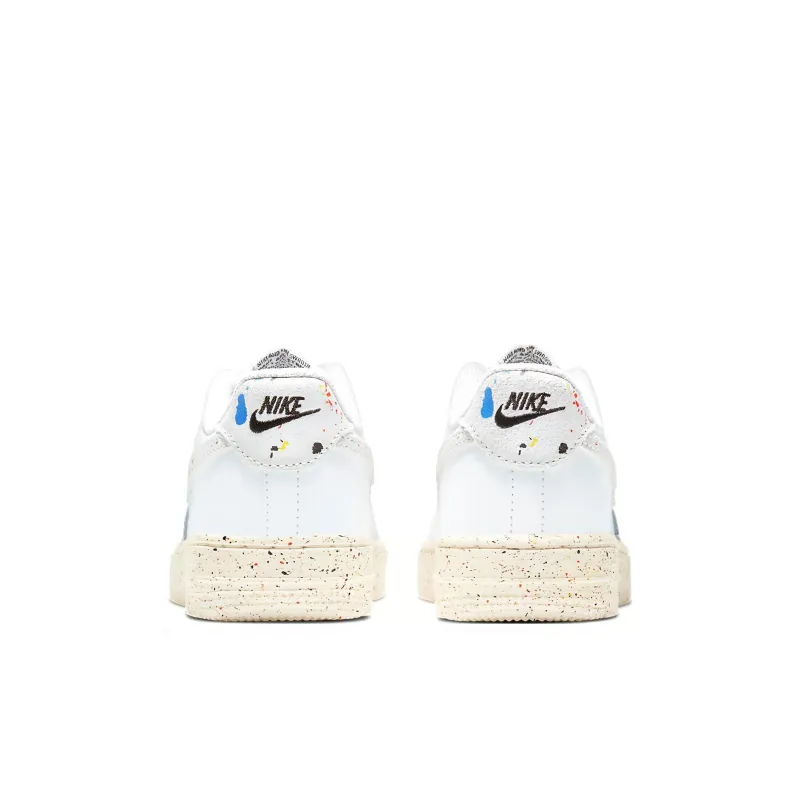 Nike Air Force 1 LV8 3 Abrasion Resistant Low Top Skateboard Shoes White Children Aged 3 7 Years Old-4