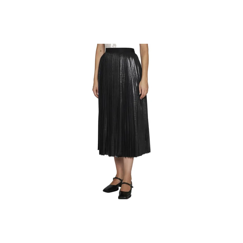 Fabiana Filippi Elasticated Waistband Pleated Midi Skirt-3