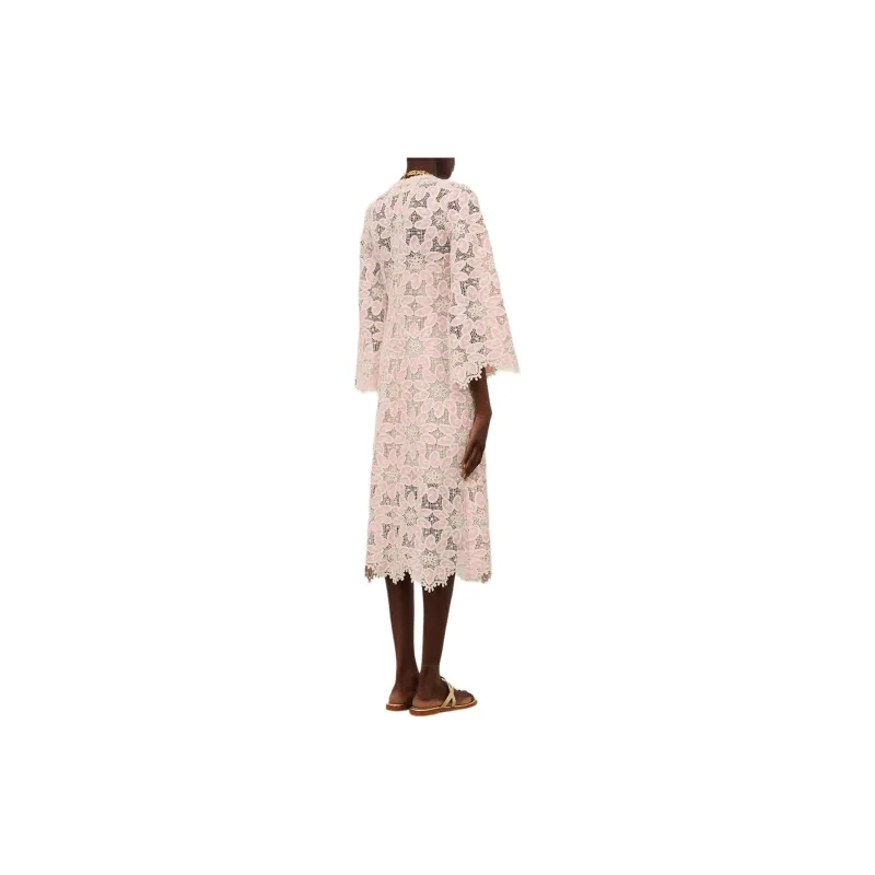 Zimmermann Ottie Scallop Edge Lace Midi Dress-3