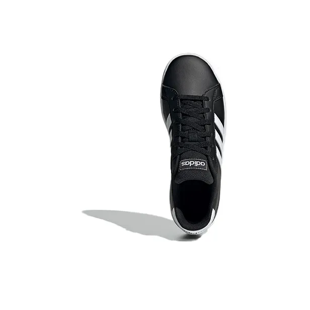 Adidas Neo GRAND COURT K Abrasion Resistant Low Top Skateboard Shoes Black Kids'-4