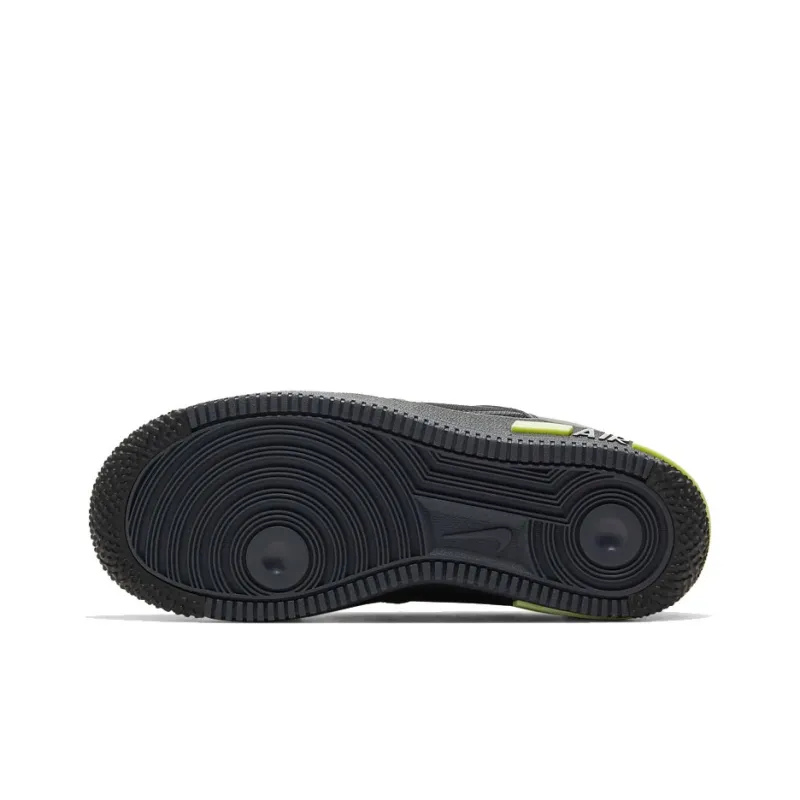 Nike Air Force 1 Low React Black Violet Star Barely Volt GS-4