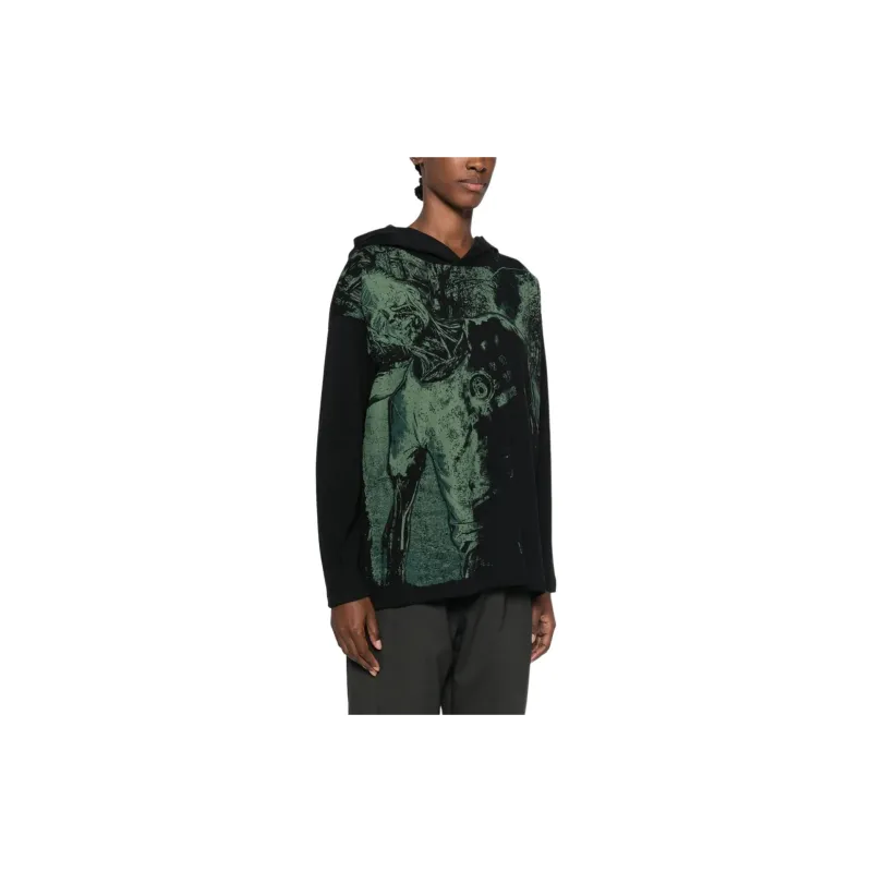 MM6 Maison Margiela Numbers Motif Hoodie 'Black'-3