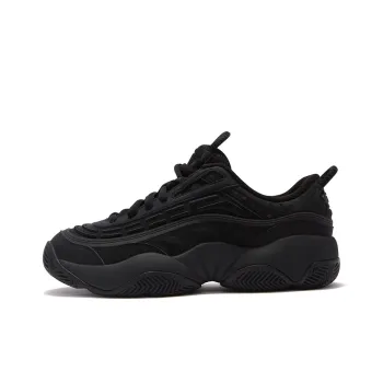 FILA FUSION Low Top Vintage Basketball Shoes Men's Black