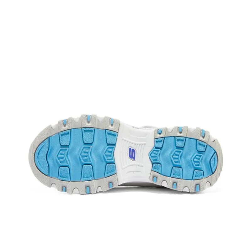 Skechers Breathable And Wear resistant Low Top Kids Lifestyle Shoes White Multicolor Teenagers-4