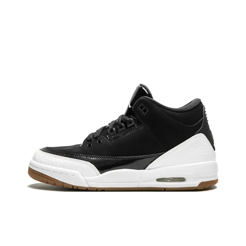 Jordan 3 Retro Black White Gum GS-0