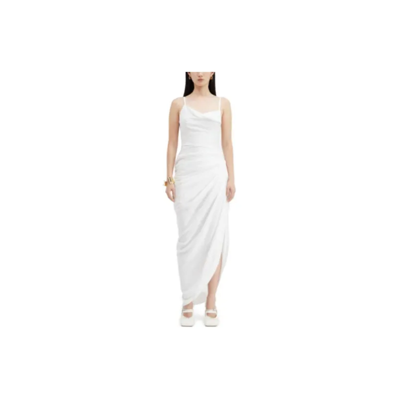 Jacquemus La Robe Saudade Longue 'White'-2
