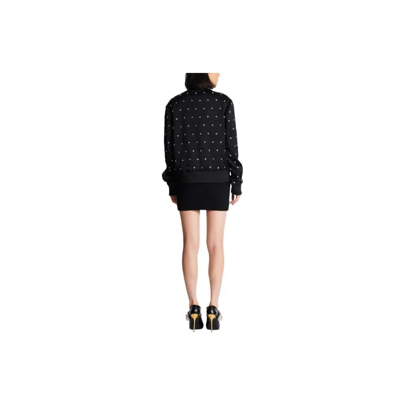 BALMAIN Stars Embroidered Bomber Jacket-2