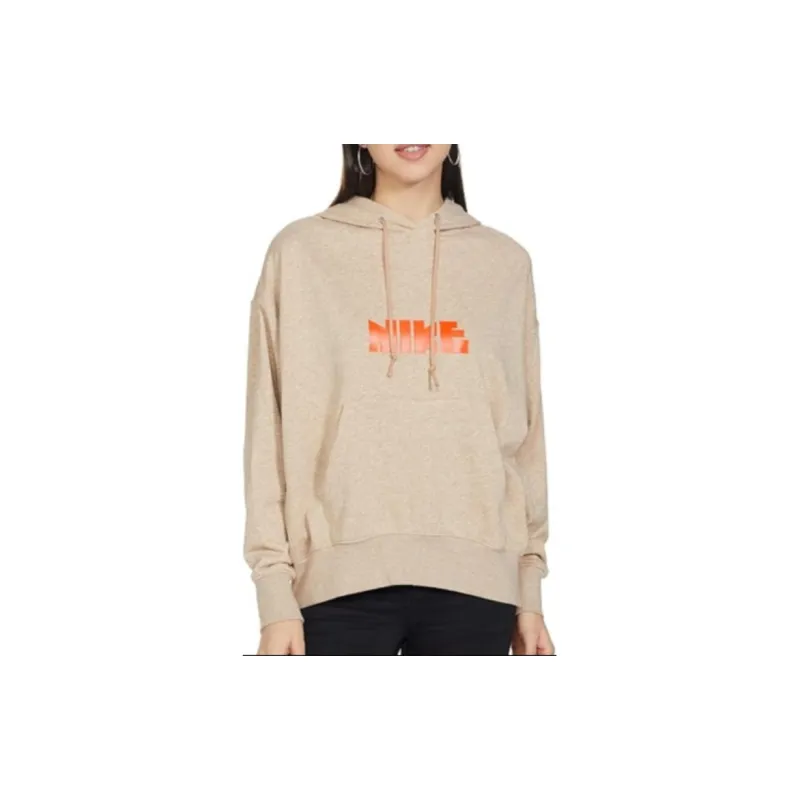 Nike Atmos Pink Sweatshirts Women's Beige-6