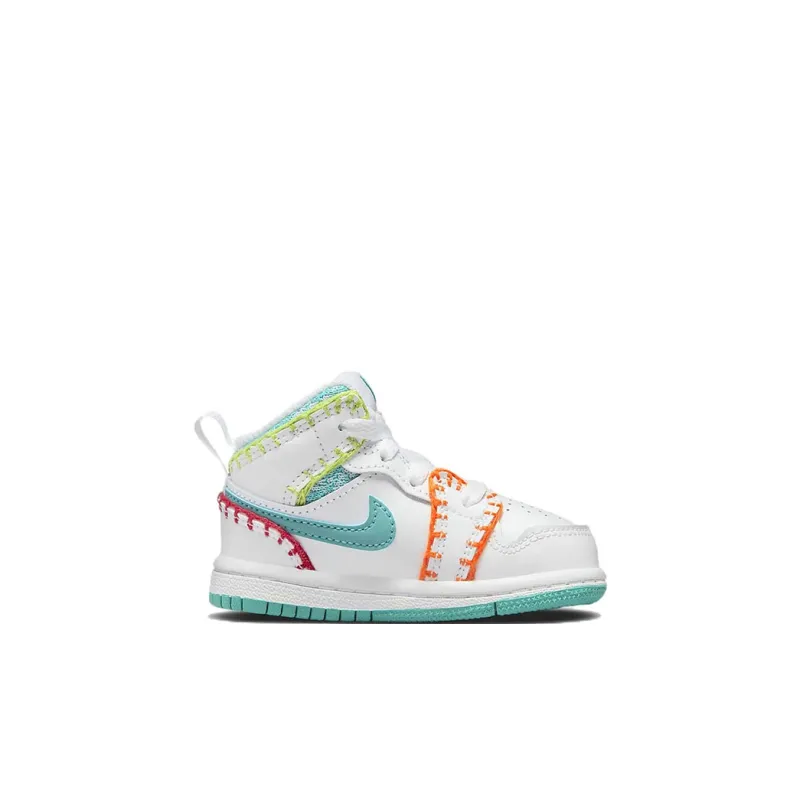 Jordan 1 Mid SE Washed Teal Rush Pink TD-1