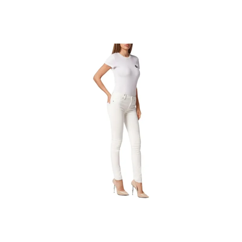 PHILIPP PLEIN Logo buttoned Jeggings-1