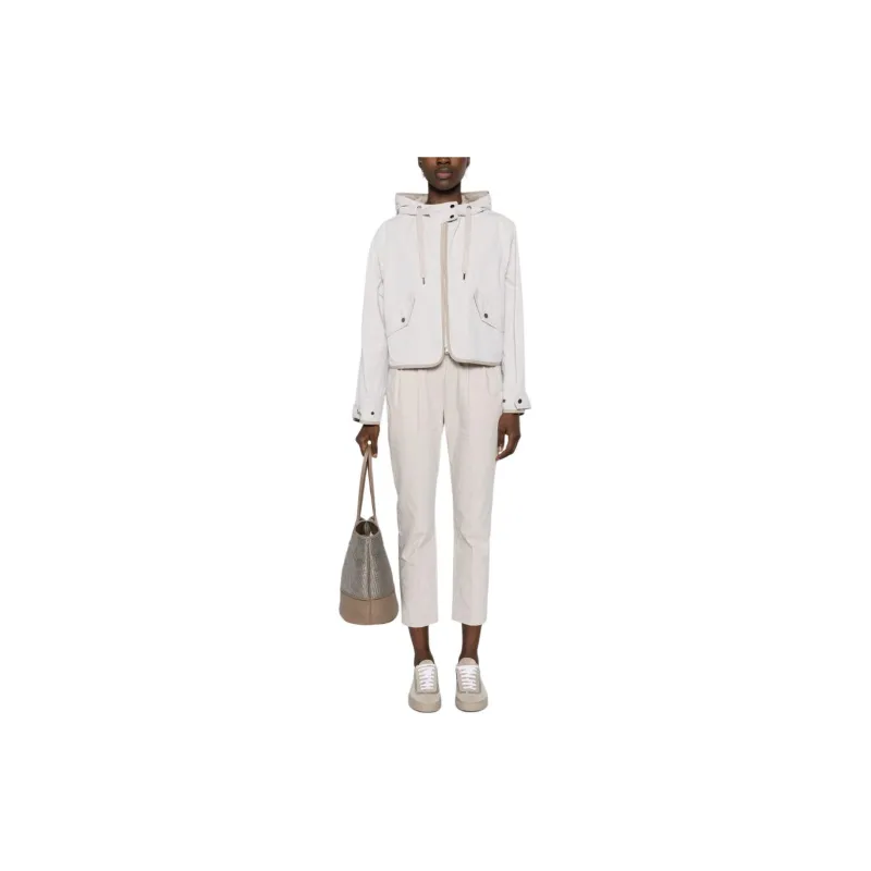 Brunello Cucinelli Zip Up Hooded Drawstring Jacket-1