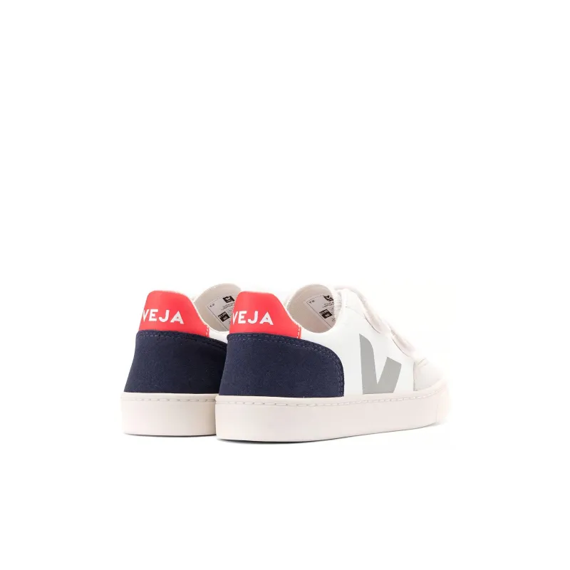 VEJA V 12 Low Top Kids' Skateboarding Shoes White Blue Kids'-3