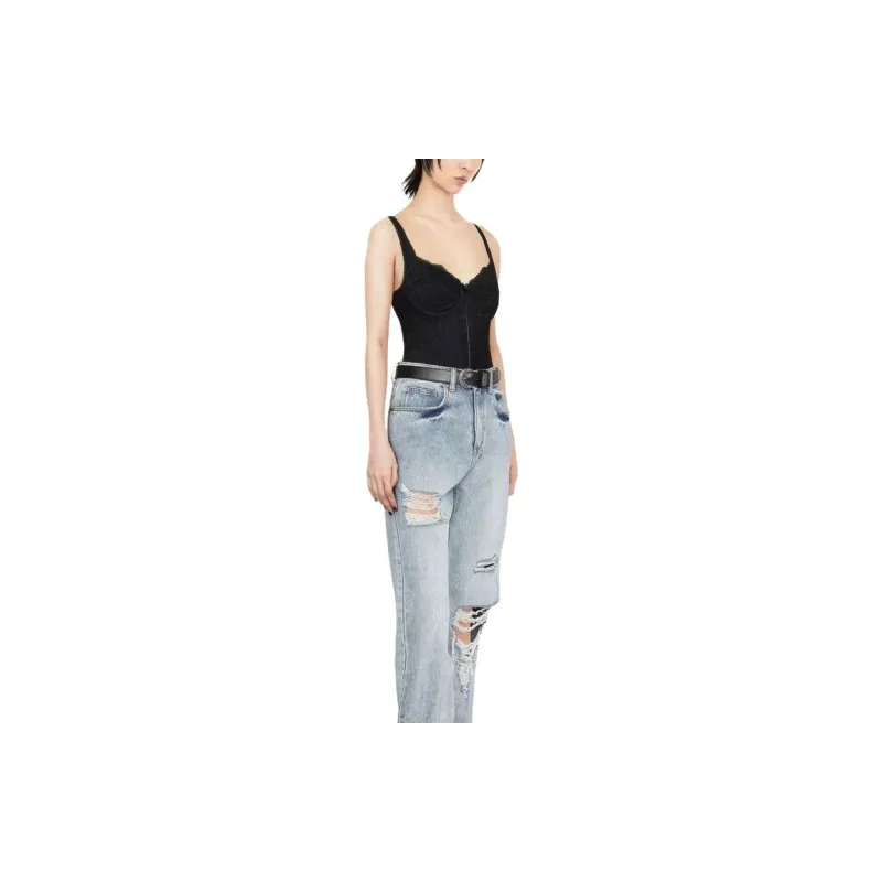 Balenciaga Lace Detailed Sleeveless Top-4