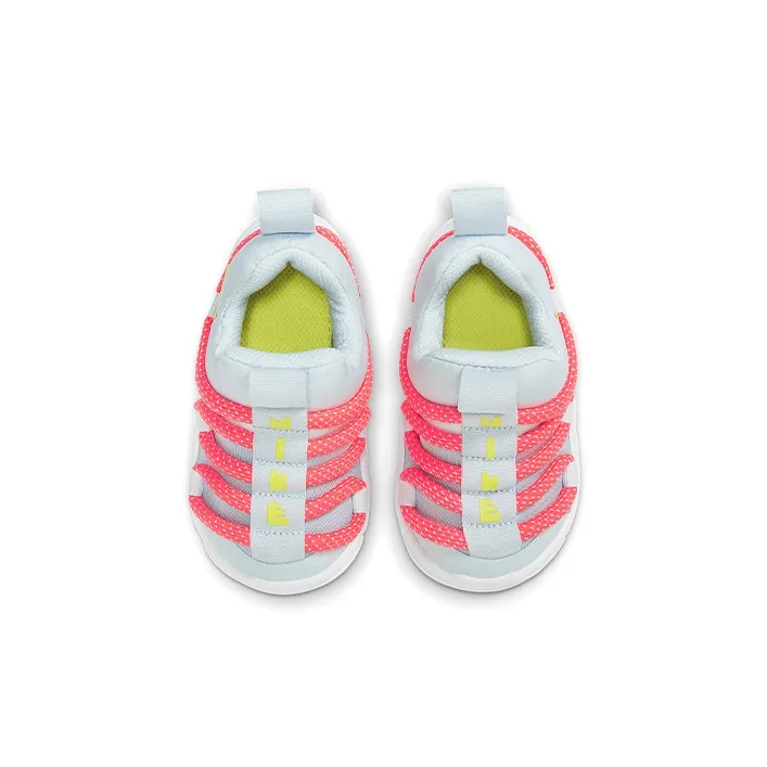 Nike Novice Abrasion Resistant Low Top Sports Casual Shoes Gray Pink Yellow Infant And Toddler-3