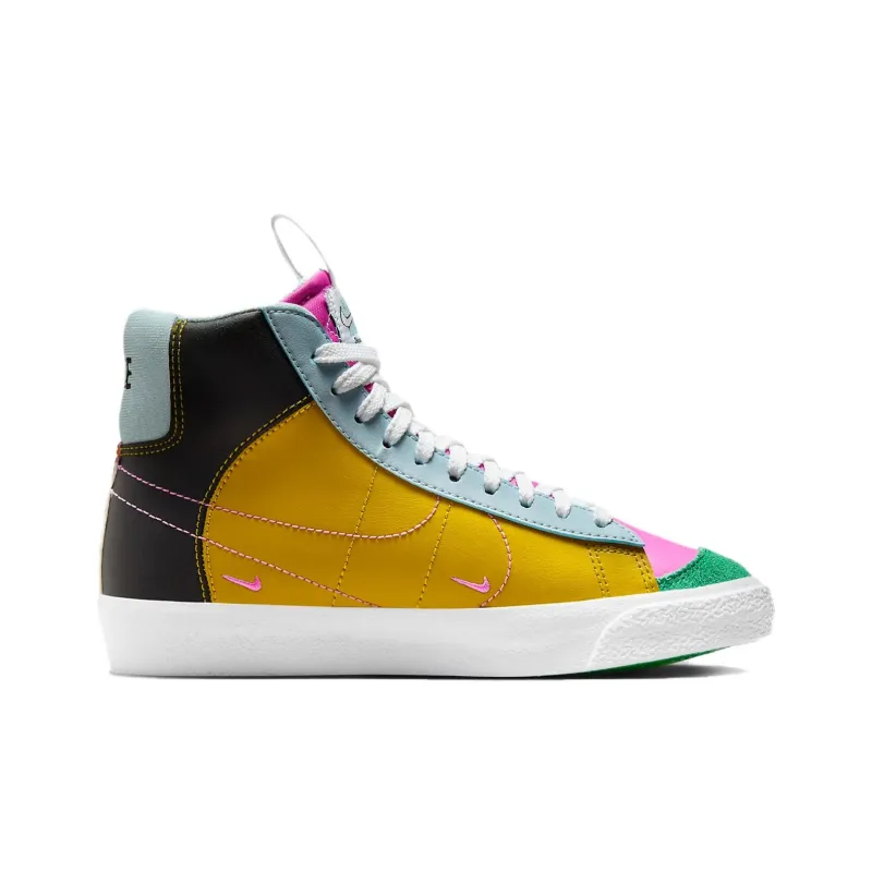 Nike Blazer Mid '77 SE Black Bronzine Playful Pink GS-1
