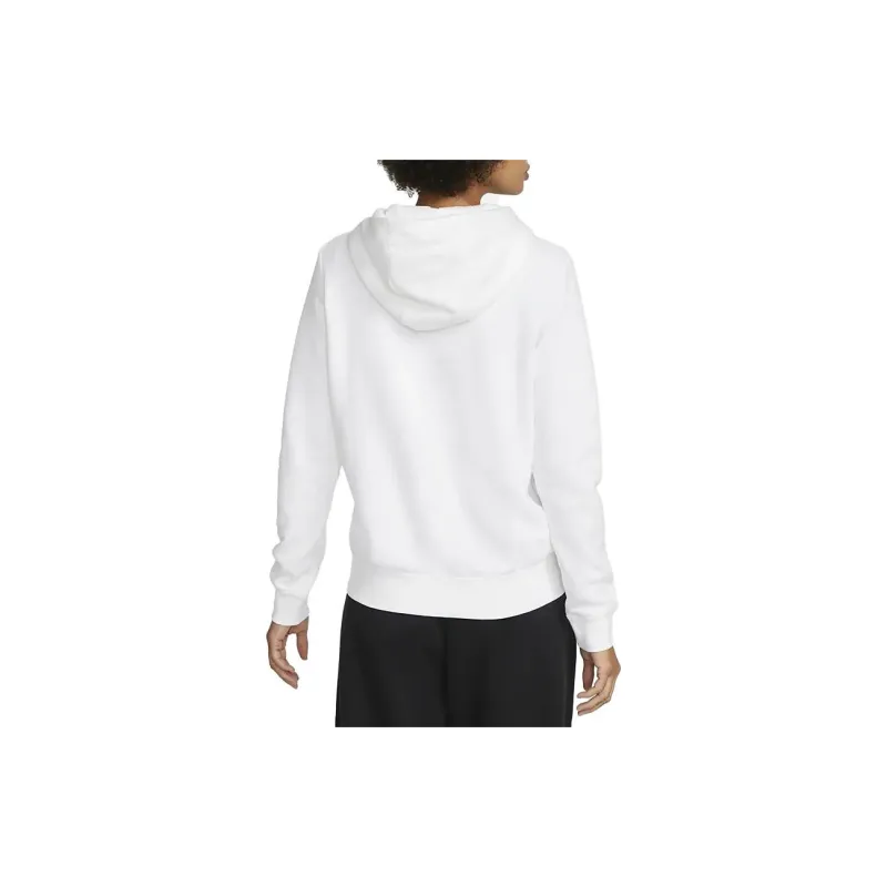 Nike Sportswear Women's Club Fleece Full Zip Hoodie White/Black-3