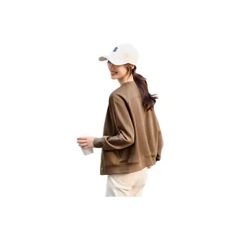 Mo Han Yi Mei Baseball Jacket Women's Mocha