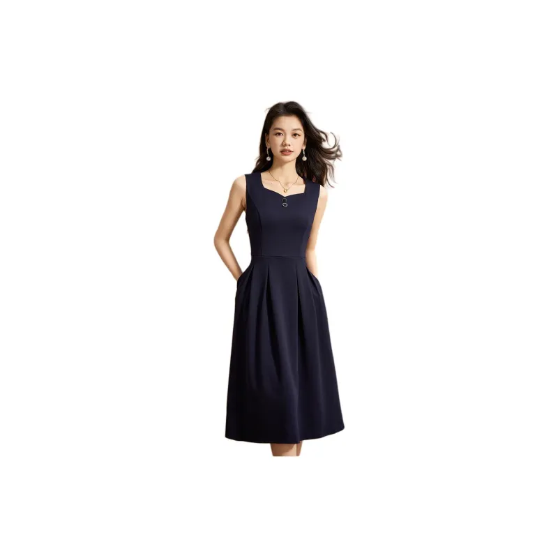 Mylan Skirt Set Women's Navy Blue-5